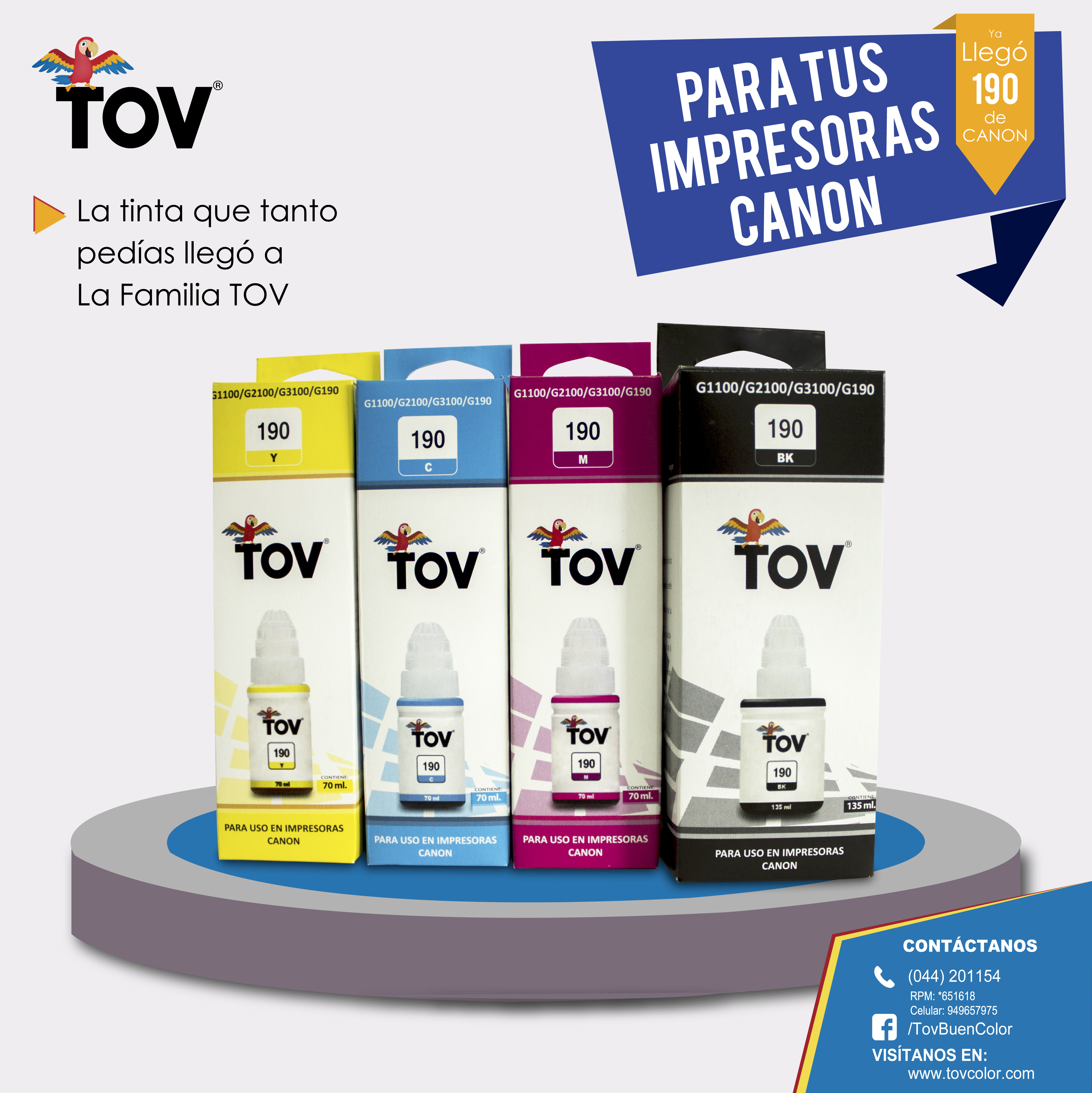 TINTAS PARA CANON TOV